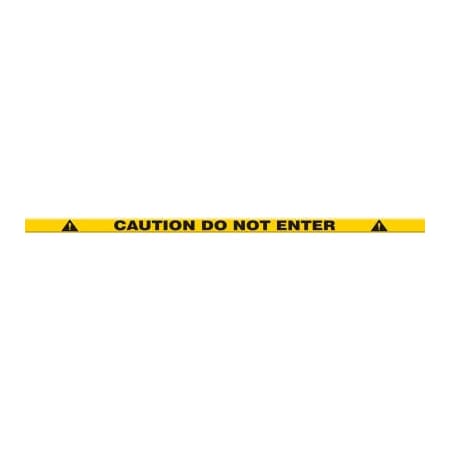 Accuform Accuform Tough-Mark Heavy-Duty Message Strip, Caution Do Not Enter, 2inx48in PTP234
